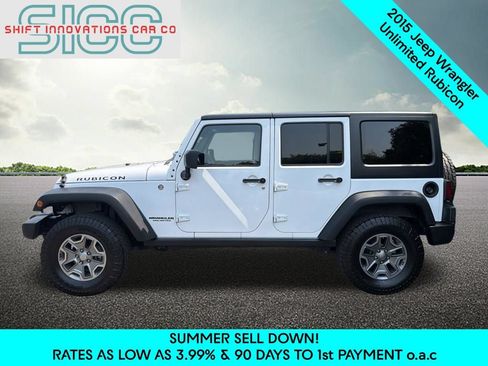Used 2015 Jeep Wrangler Unlimited Rubicon w/ Connectivity Group AWD/4WD image 3