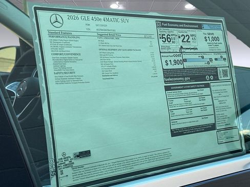 New 2026 Mercedes-Benz GLE 450e 4MATIC image 30