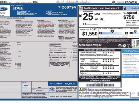 Used 2019 Ford Edge SEL FWD image 20