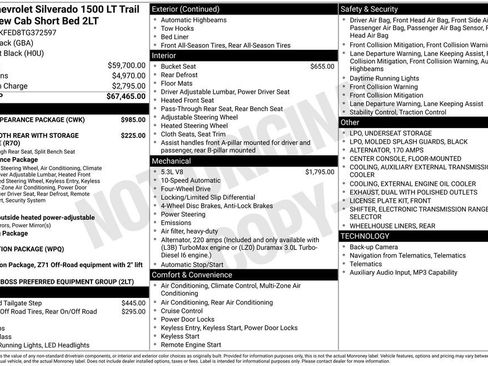 New 2026 Chevrolet Silverado 1500 LT Trail Boss w/ Dark Appearance Package AWD/4WD image 6