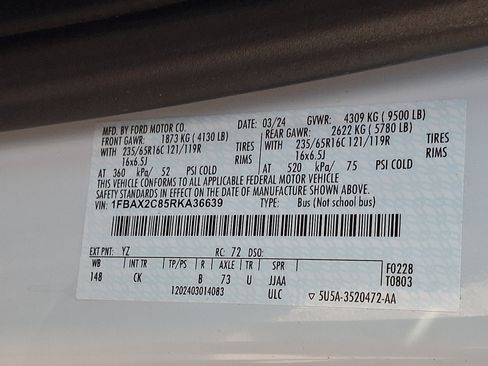 Used 2024 Ford Transit 350 XLT RWD image 27