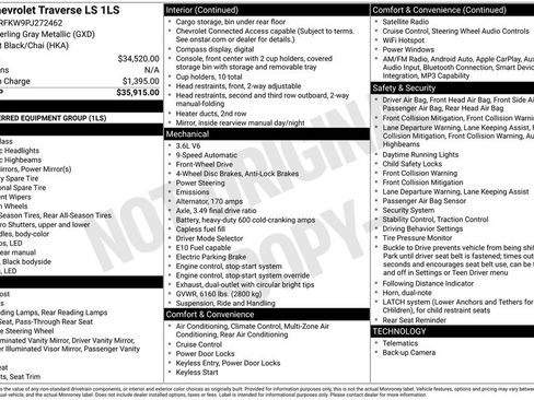 Used 2023 Chevrolet Traverse LS image 6