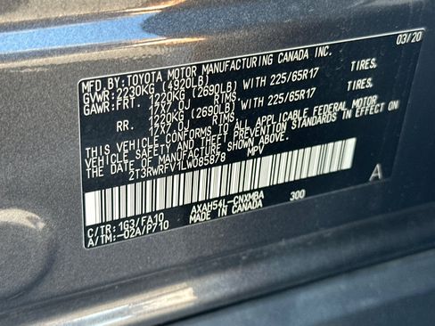 Certified 2020 Toyota RAV4 XLE w/ Convenience Package AWD/4WD image 29
