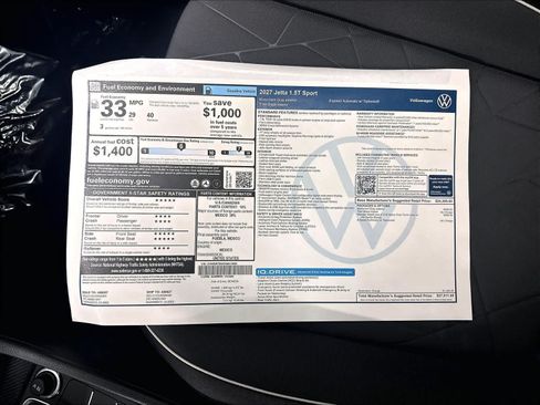 New 2027 Volkswagen Jetta Sport FWD image 6