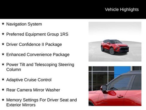 New 2025 Chevrolet Blazer RS w/ Driver Confidence II Package image 8