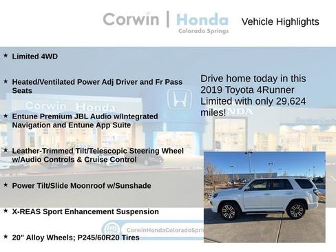 Used 2019 Toyota 4Runner Limited image 6