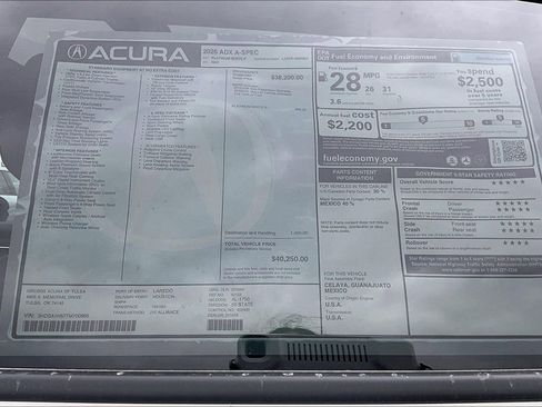 New 2026 Acura ADX A-Spec image 41