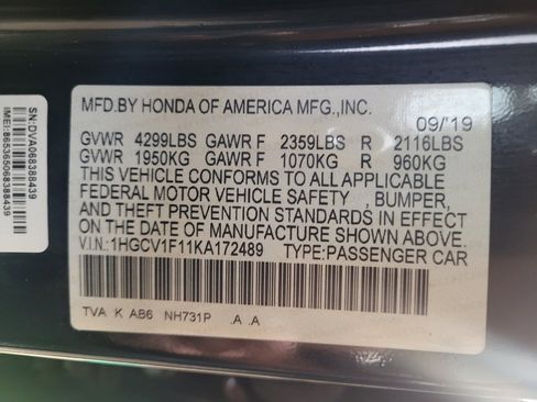 Used 2019 Honda Accord LX image 33