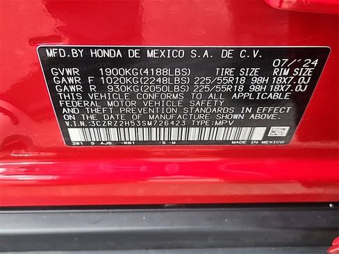 Certified 2025 Honda HR-V Sport image 7