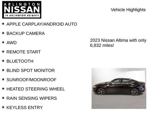 Certified 2023 Nissan Altima 2.5 SR AWD/4WD image 7
