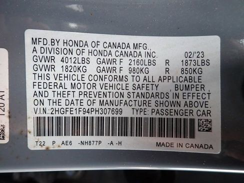 Used 2023 Honda Civic Touring image 14