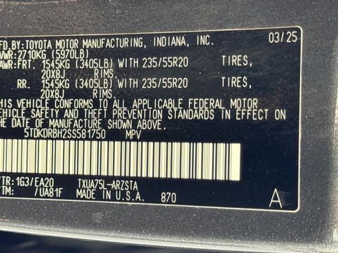 Used 2025 Toyota Highlander XSE AWD/4WD image 31