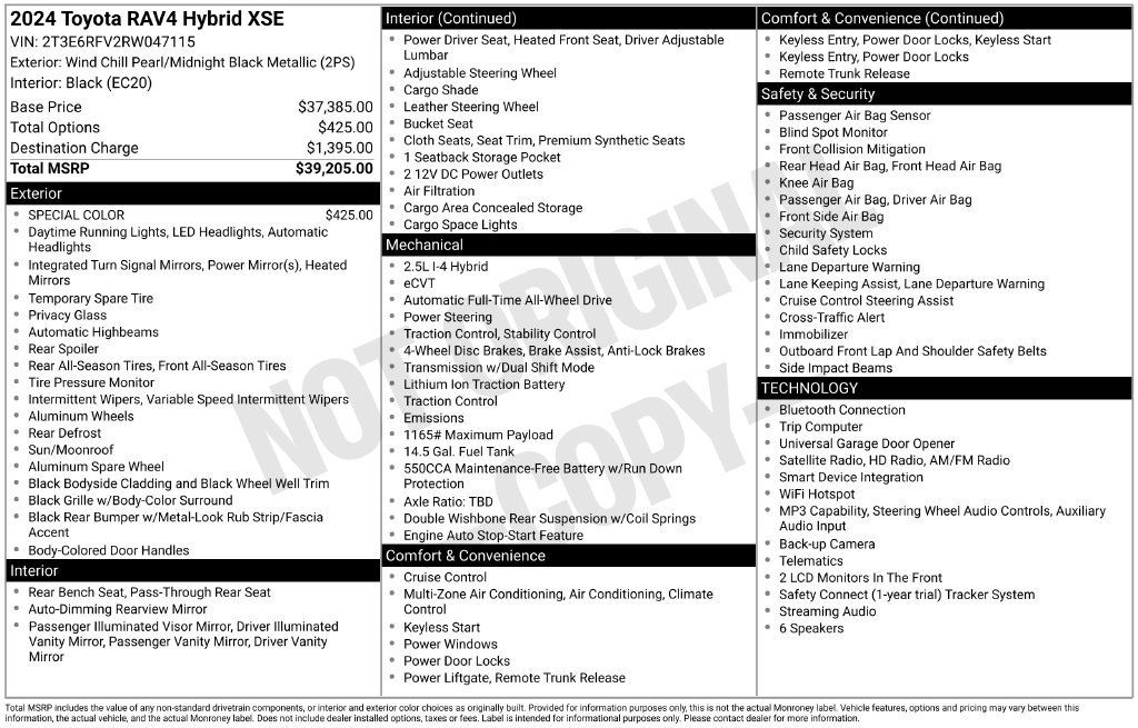 Used 2024 Toyota RAV4 XSE AWD/4WD image 7