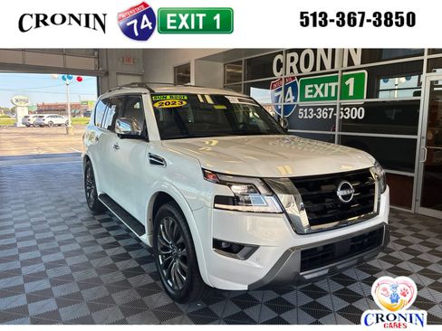 Used 2023 Nissan Armada Platinum w/ Captain's Chairs Package AWD/4WD image 1