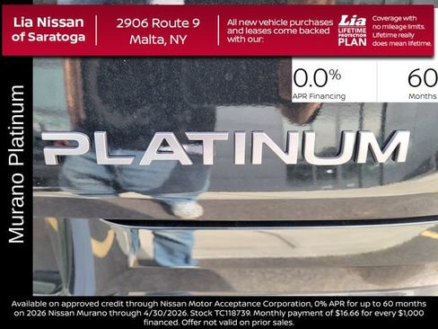 New 2026 Nissan Murano Platinum AWD/4WD image 5