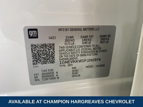 Used 2023 Chevrolet Traverse Premier w/ LPO, Floor Liner Package AWD/4WD image 42
