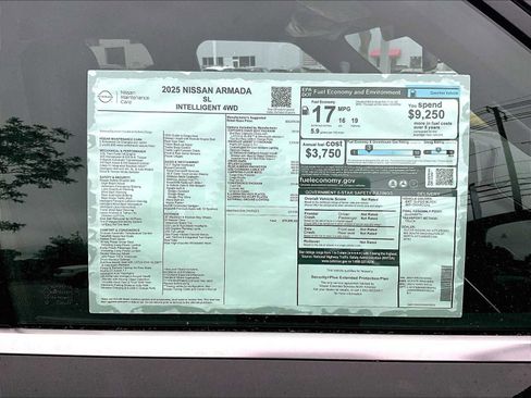 New 2025 Nissan Armada SL w/ Captain's Chari Seat Package image 18