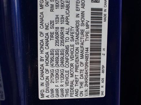 Certified 2024 Honda CR-V EX-L image 35