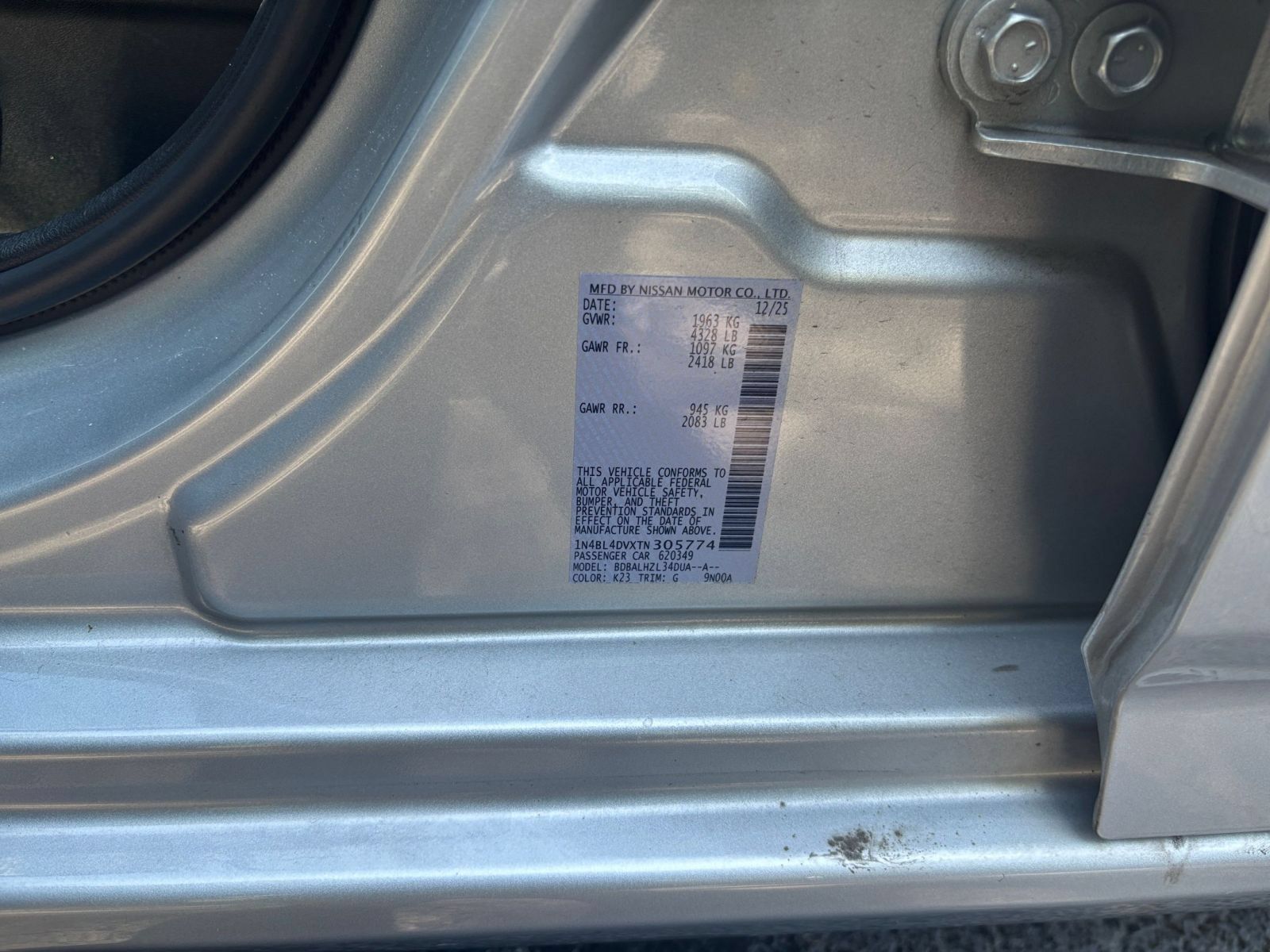 Used 2026 Nissan Altima 2.5 SV FWD image 24