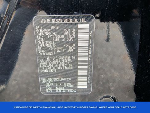 Used 2020 Nissan Armada Platinum w/ Cargo Package image 22