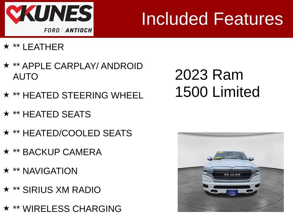 Used 2023 RAM 1500 Limited AWD/4WD image 3