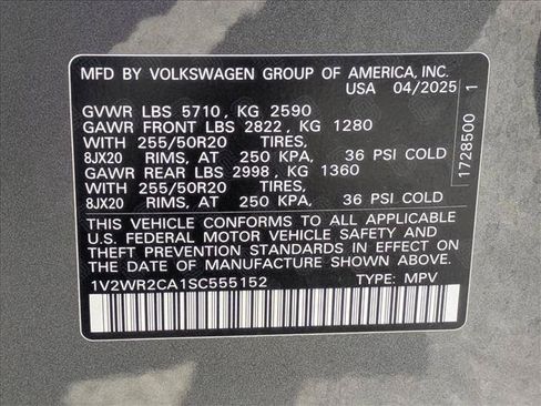 Used 2025 Volkswagen Atlas SE FWD image 20
