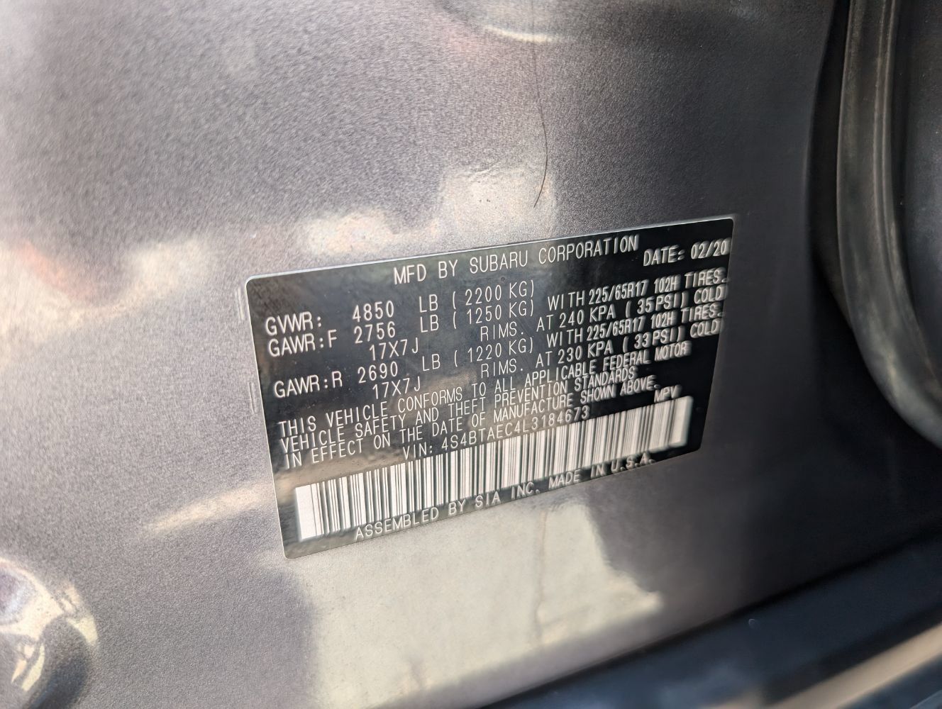 Used 2020 Subaru Outback Premium w/ Popular Package #1 AWD/4WD image 25