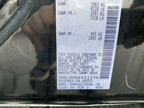 New 2025 Nissan Altima 2.5 SV w/ SV Special Edition Package image 37