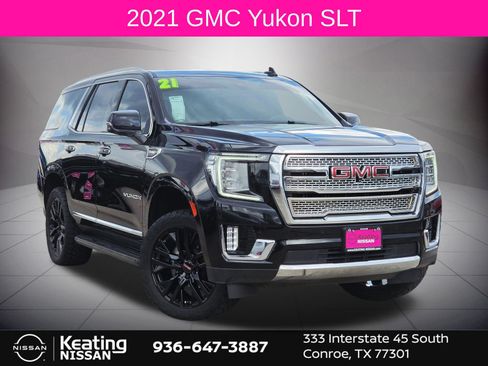Used 2021 GMC Yukon SLT w/ Rear Media and Nav Package AWD/4WD image 1