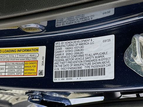 Certified 2025 Honda Accord SE image 27