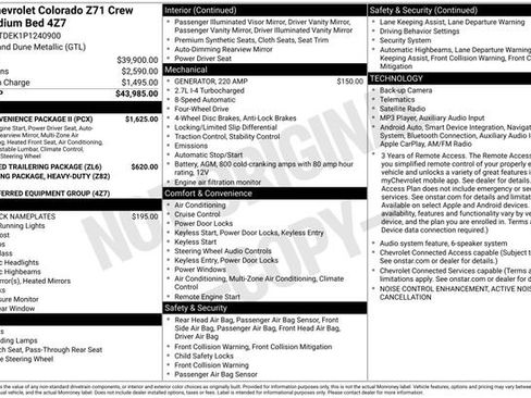 Certified 2023 Chevrolet Colorado Z71 w/ Z71 Convenience Package 2 AWD/4WD image 4