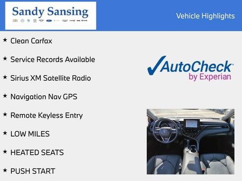 Used 2024 Toyota Camry XLE w/ Navigation Package FWD image 7