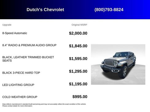 Used 2020 Jeep Gladiator Overland AWD/4WD image 6