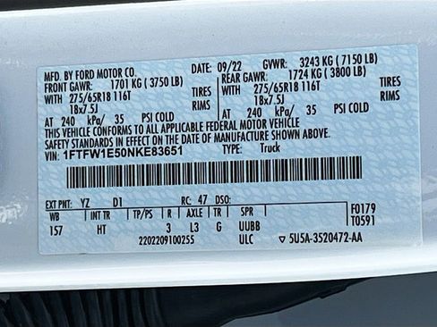 Used 2022 Ford F150 Lariat AWD/4WD image 31