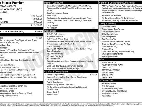 Used 2018 Kia Stinger Premium w/ Paint Protection Package image 2