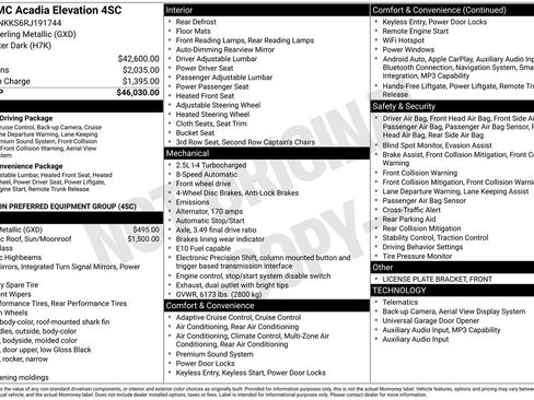 Used 2024 GMC Acadia Elevation FWD image 34
