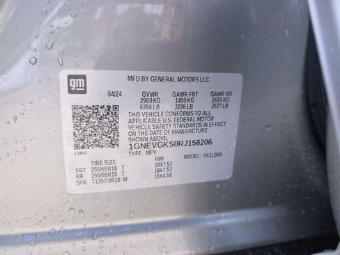 Used 2024 Chevrolet Traverse LT w/ LPO, Floor Liner Package AWD/4WD image 27