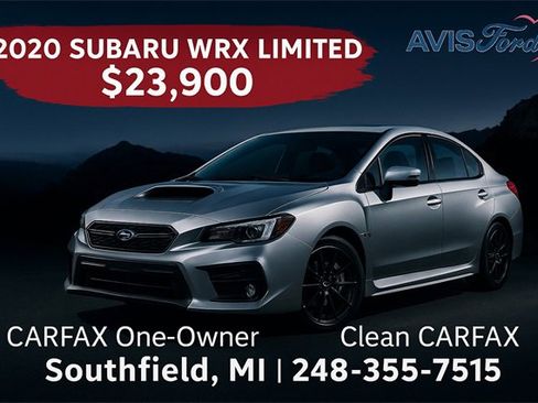 Used 2020 Subaru WRX Limited w/ Popular Package #3 (IZT) image 1