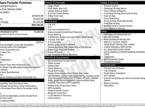 Used 2023 Subaru Forester Premium w/ Popular Package #2 AWD/4WD image 6
