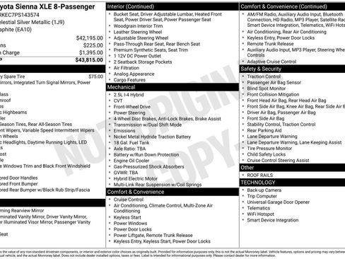 Used 2023 Toyota Sienna XLE image 55