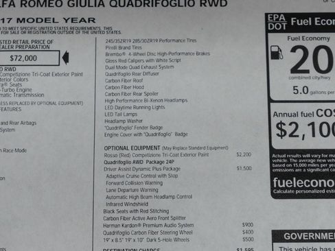 Used 2017 Alfa Romeo Giulia Quadrifoglio image 46