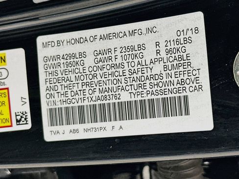 Used 2018 Honda Accord LX image 29