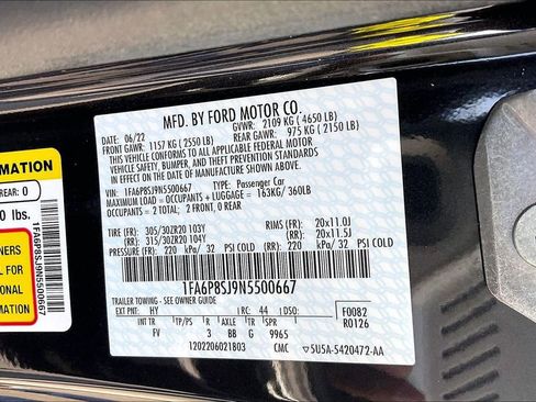 Used 2022 Ford Mustang Shelby GT500 w/ Carbon Fiber Track Pack image 21