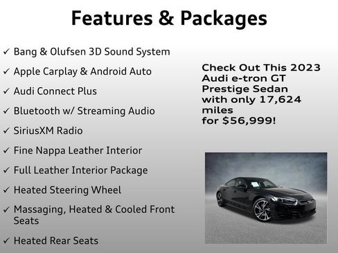 Used 2023 Audi e-tron GT Prestige w/ Prestige Package AWD/4WD image 12