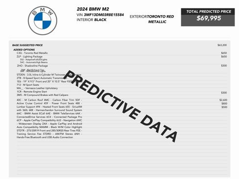 Used 2024 BMW M2 w/ Lighting Package image 78