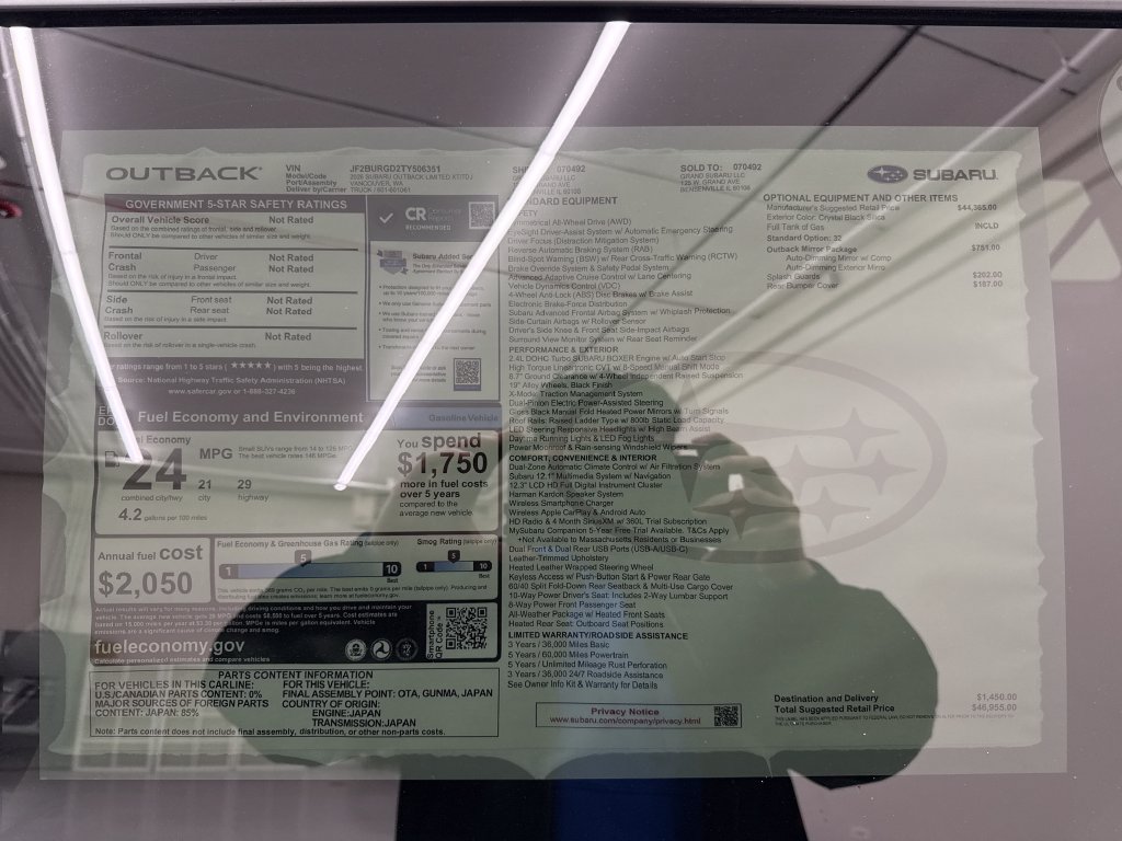 New 2026 Subaru Outback Limited XT AWD/4WD image 29