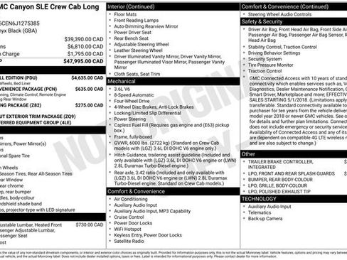 Used 2018 GMC Canyon SLE w/ Nightfall Edition AWD/4WD image 5