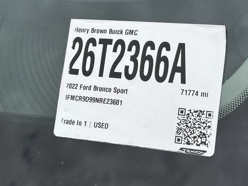 Used 2022 Ford Bronco Sport Badlands AWD/4WD image 34