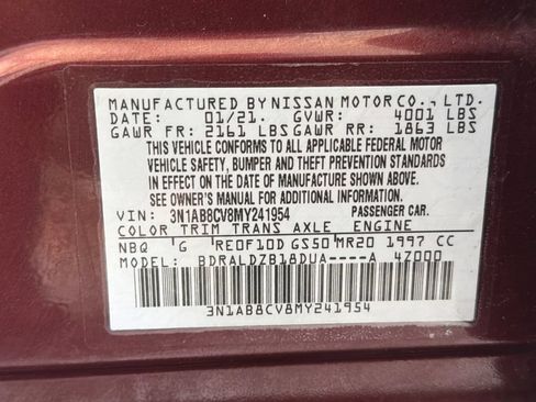 Used 2021 Nissan Sentra SV FWD image 35