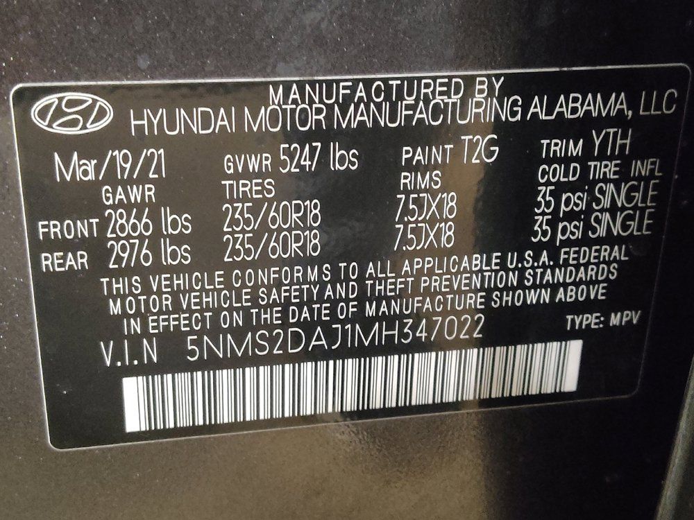 Used 2021 Hyundai Santa Fe SEL AWD/4WD image 33